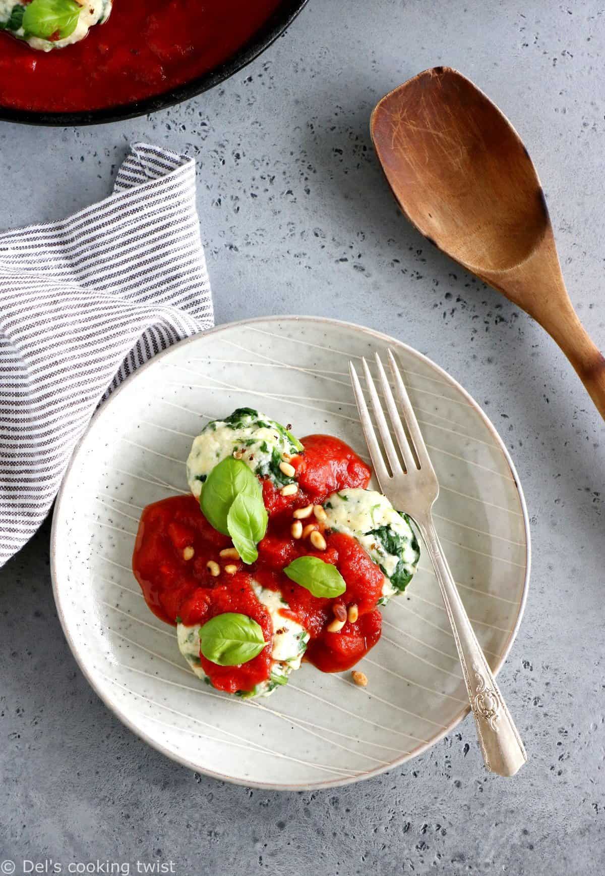 Spinach Ricotta Dumplings