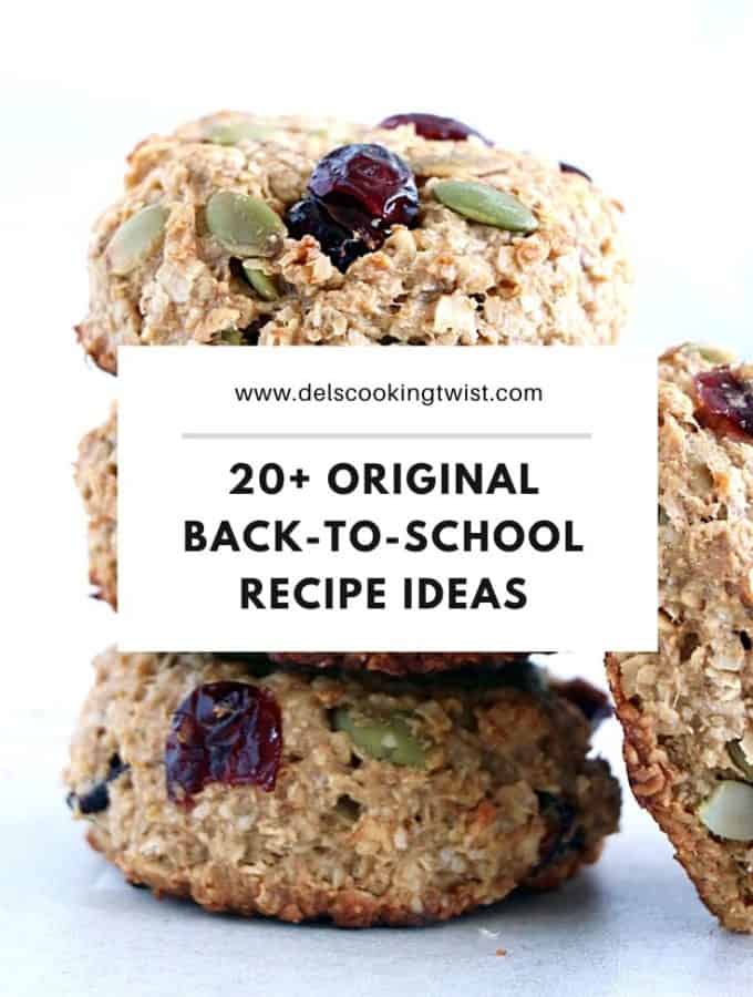 20+ Original Back-to-School Recipes include cozy breakfasts, healthy snacks on-the-go and other freezable baked good ideas kids love.