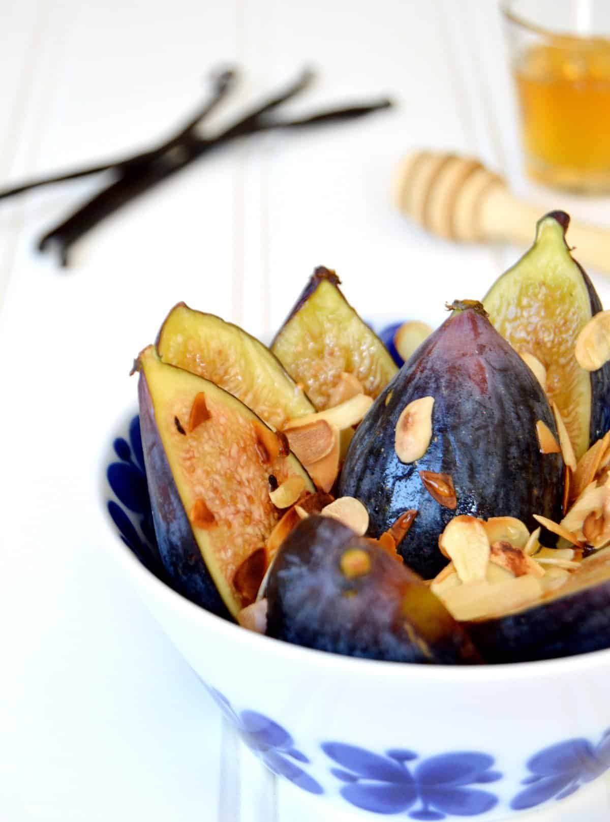 Fig Salad with Vanilla Pepper Syrup