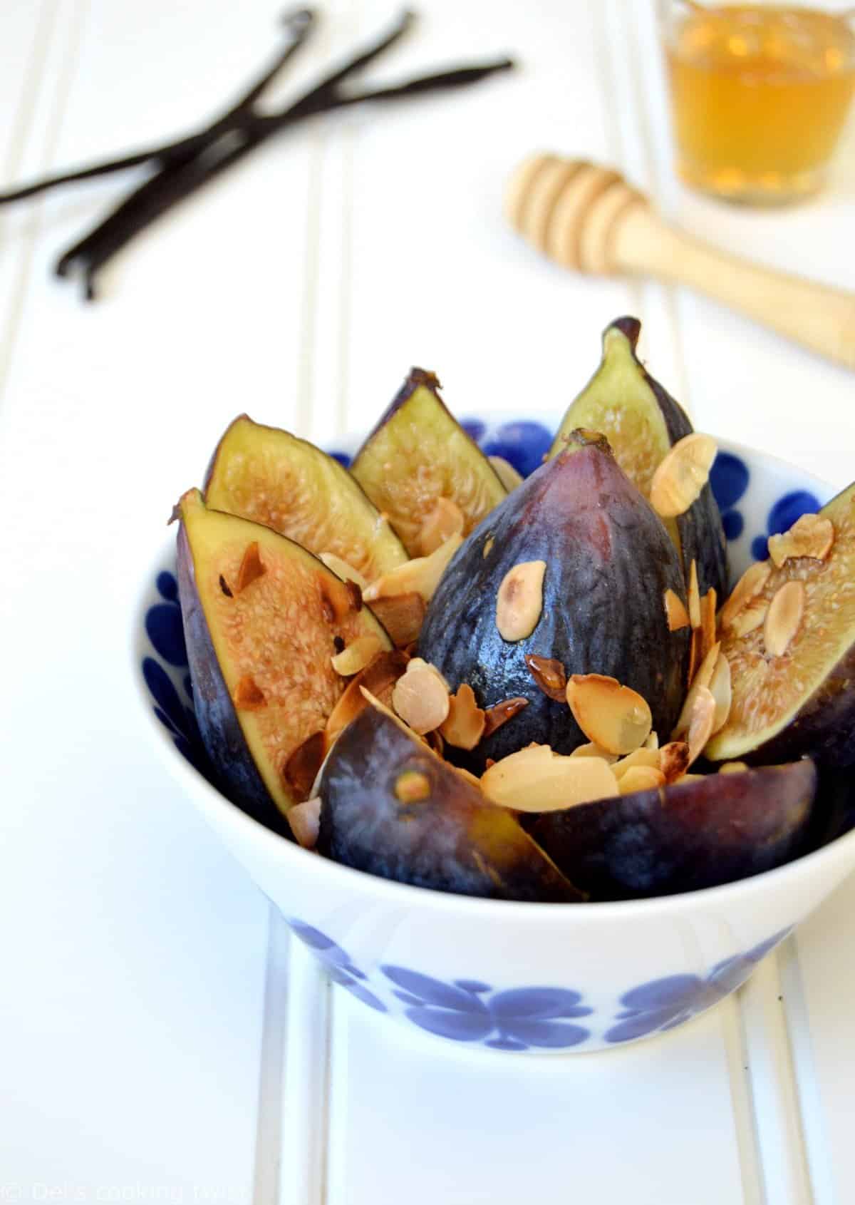 Fig Salad with Vanilla Pepper Syrup