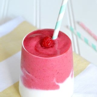 Raspberry Banana Layered Smoothie