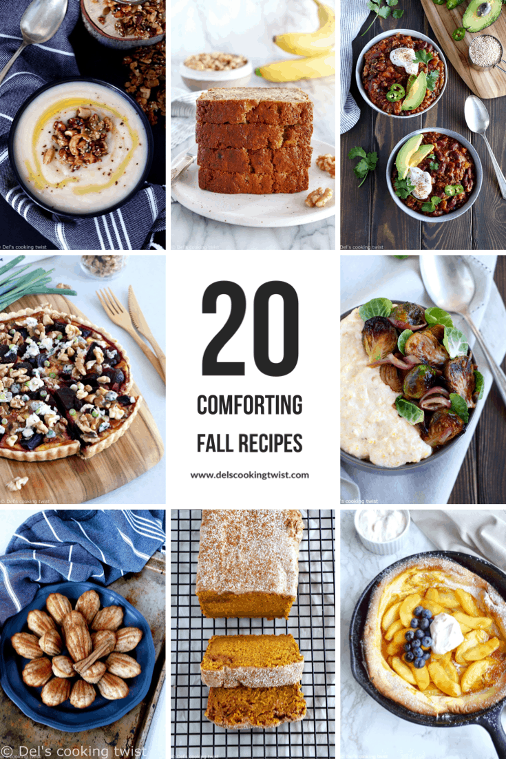 Easy comforting recipes prepared with seasonal ingredients to warm you up from the inside so you can enjoy fall at its fullest.