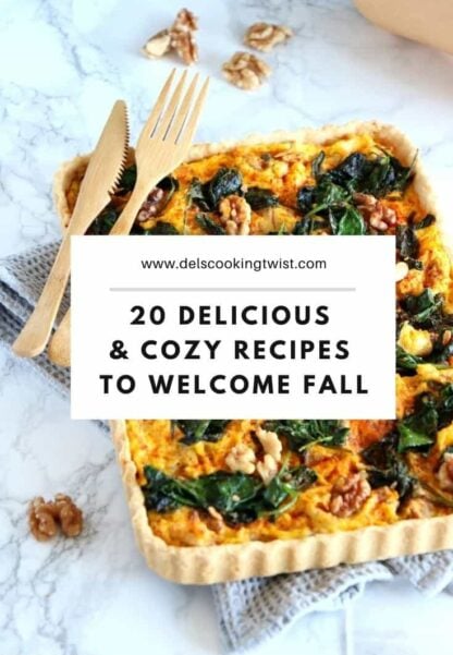 Easy comforting recipes prepared with seasonal ingredients to warm you up from the inside so you can enjoy fall at its fullest.