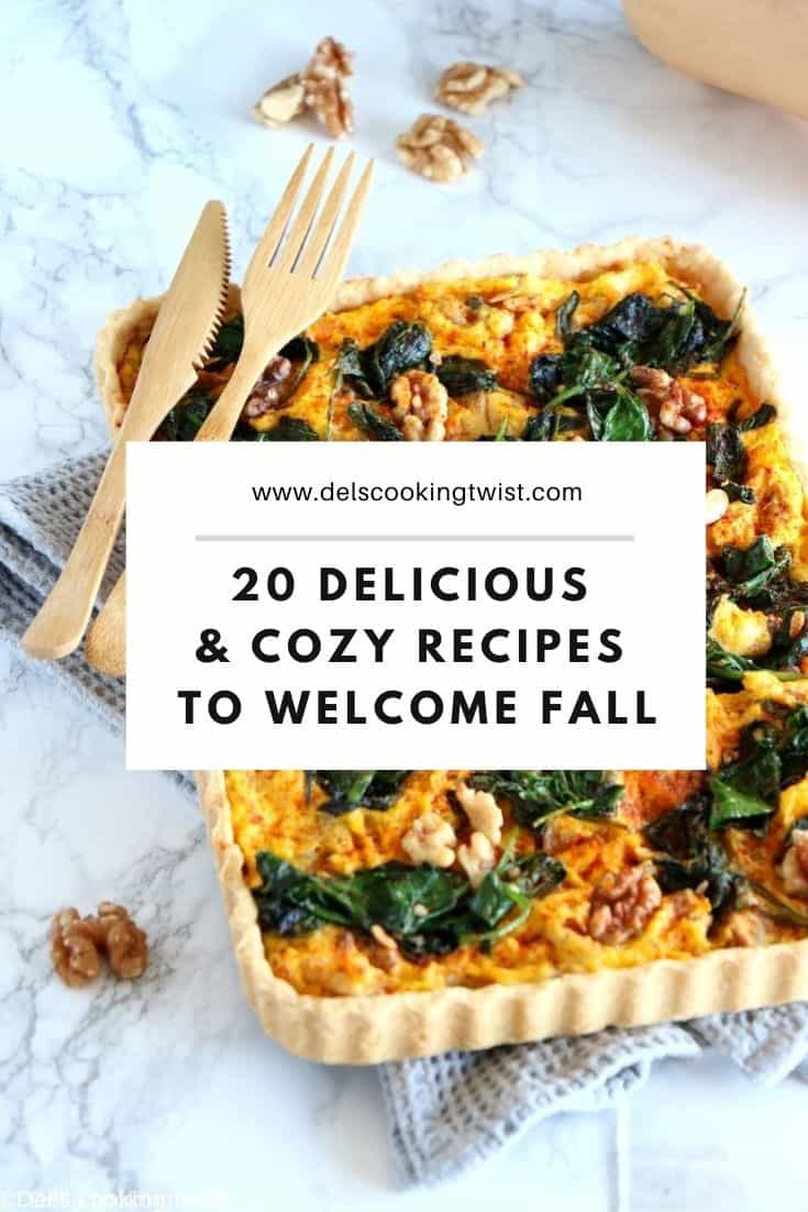 Easy comforting recipes prepared with seasonal ingredients to warm you up from the inside so you can enjoy fall at its fullest.