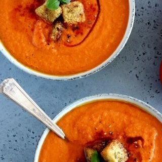 Roasted Red Pepper and Tomato Soup