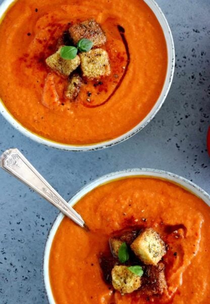 Roasted Red Pepper and Tomato Soup