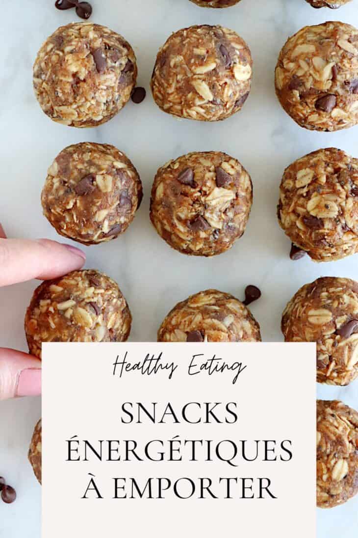 10 snacks énergétiques à emporter avec soi pour avoir de l'énergie tout au long de la journée et calmer les petites faims entre les repas.