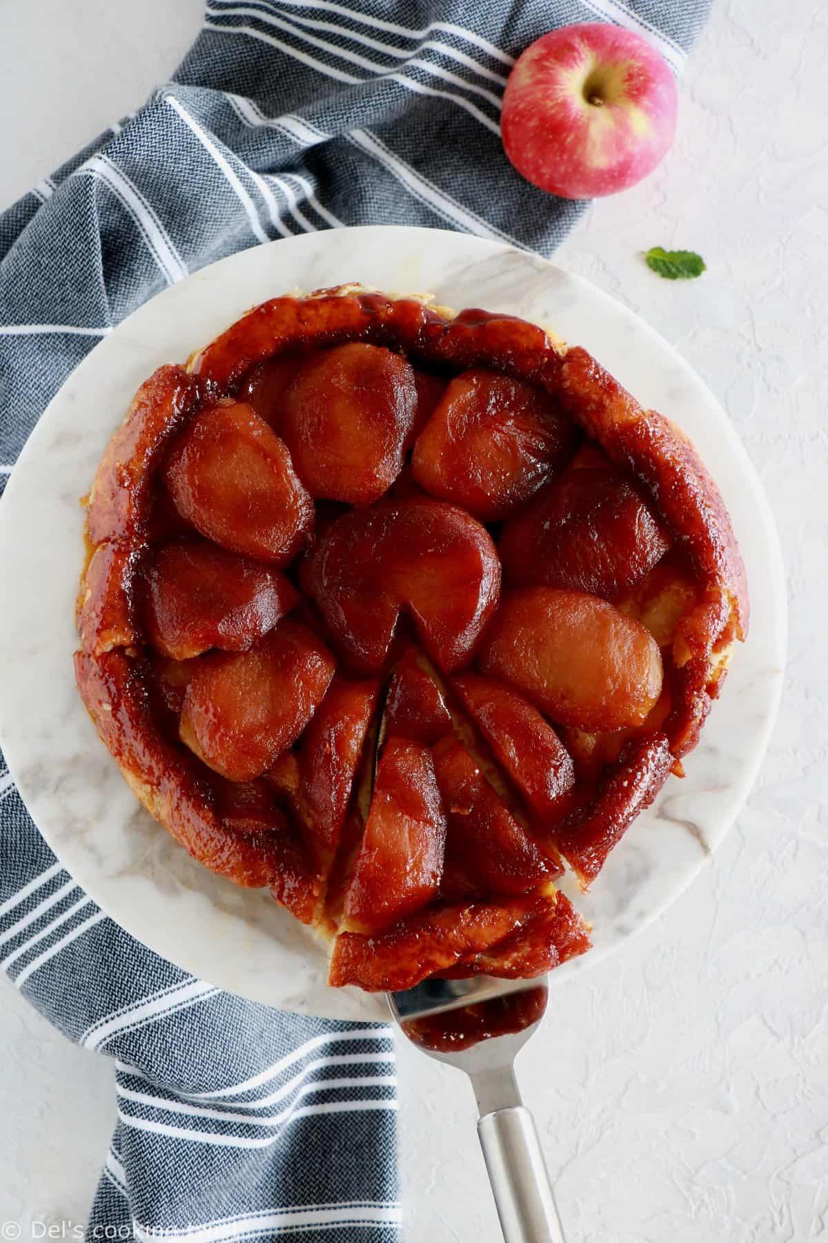 Easy Peach Tarte Tatin (for beginners) - Two Kooks In The Kitchen