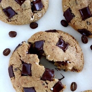 Brown Butter Coffee Tahini Cookies