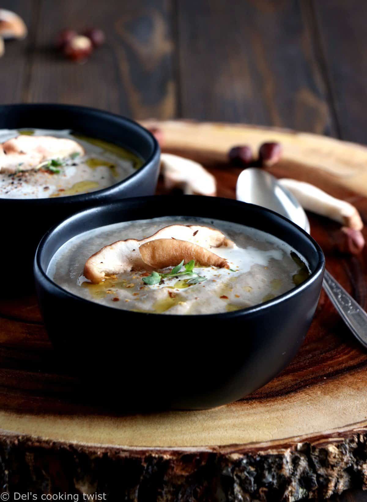 Soupe avec champignon cheap