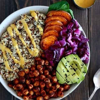 Curry Chickpea Sweet Potato Buddha Bowl