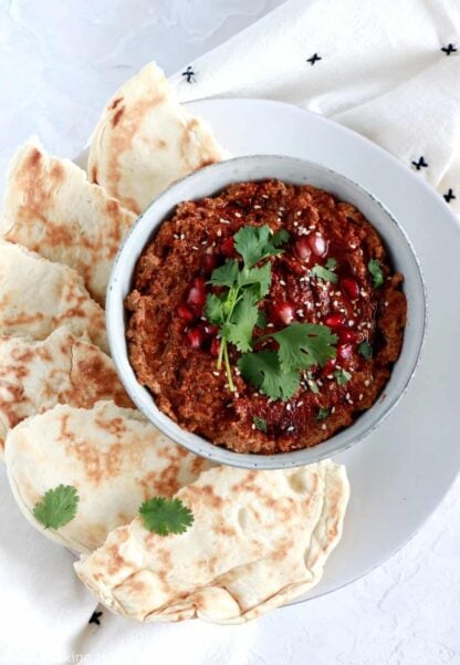 Harissa Cauliflower Walnut Dip