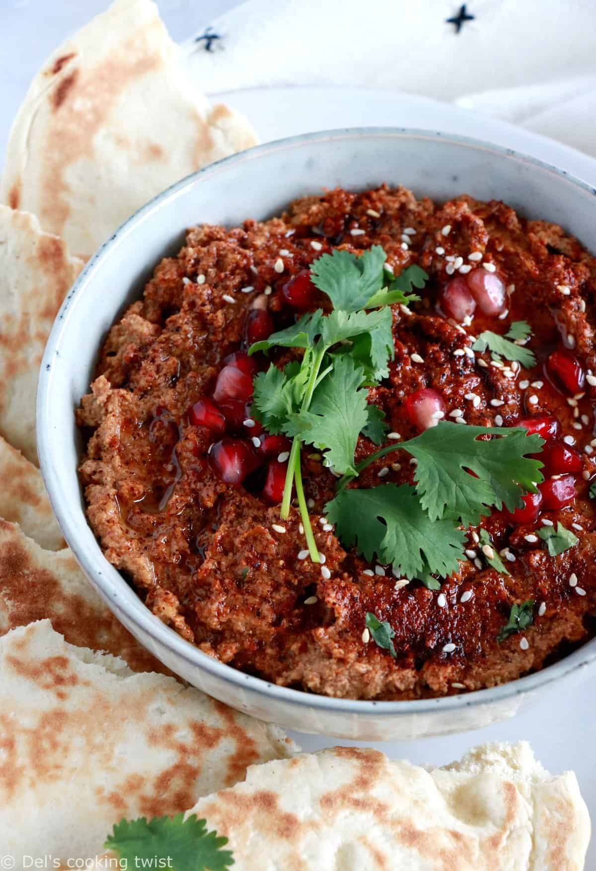 Harissa Cauliflower Walnut Dip