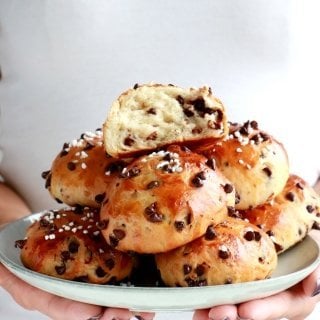 Easy Chocolate Brioche Buns