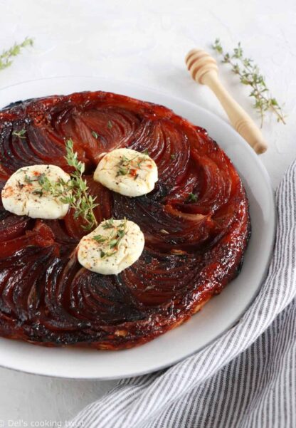 Goat Cheese and Red Onion Tarte Tatin