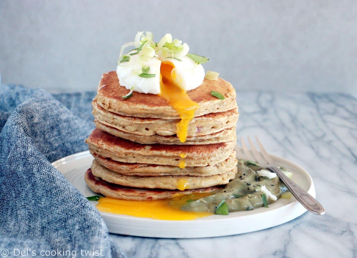 Pancakes salés à la farine de pois chiches (sans gluten)