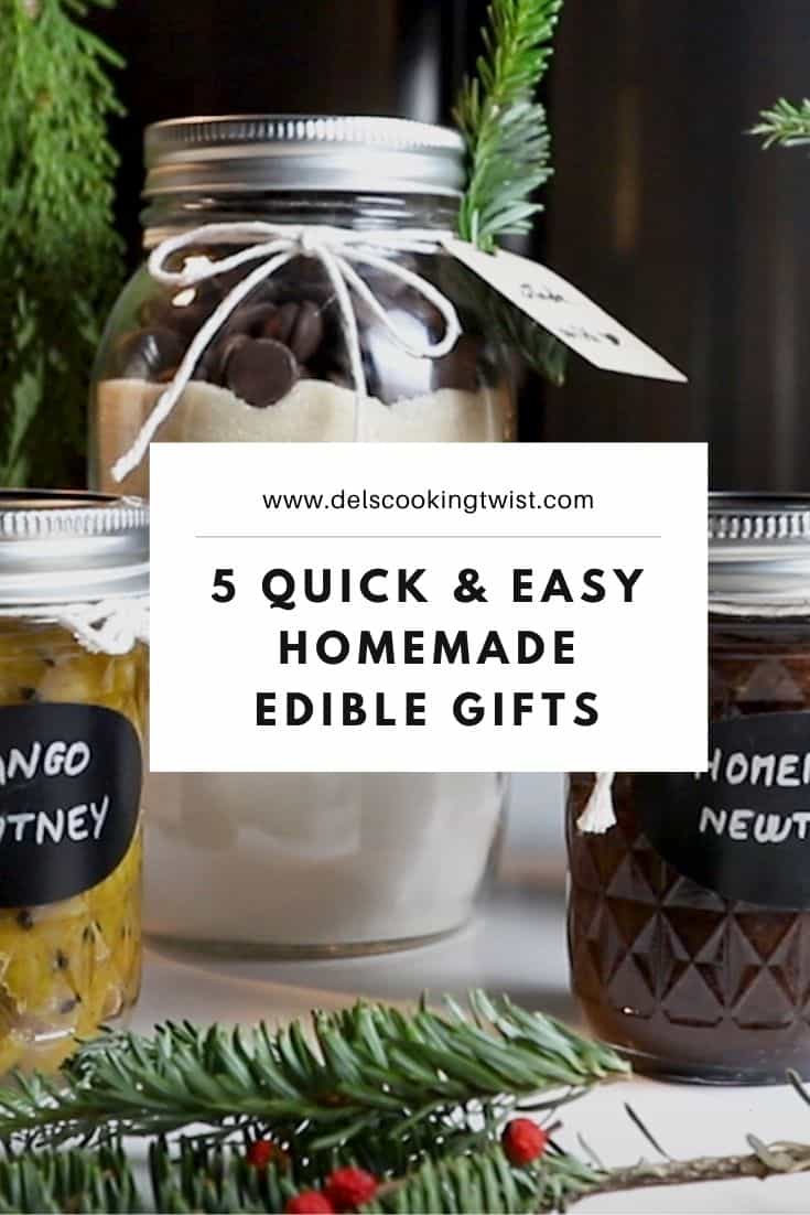 5 Easy Homemade Edible Gifts. Homemade edible gifts are personal, thoughtful, and work for any occasion. Here are 5 easy gourmet presents to prepare for your friends and family!