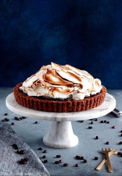 Chocolate Coffee Meringue Pie