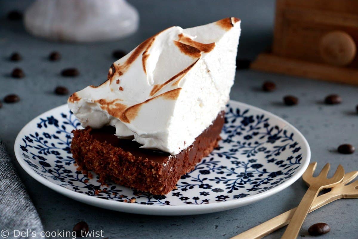 Chocolate Coffee Meringue Pie