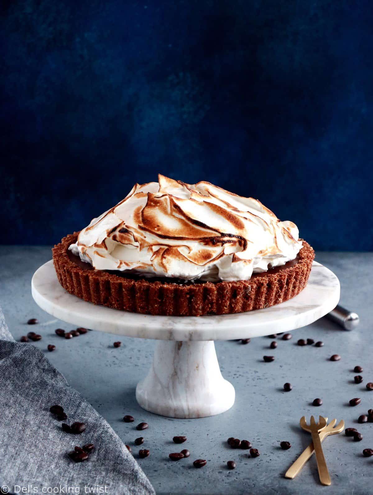 Chocolate Coffee Meringue Pie