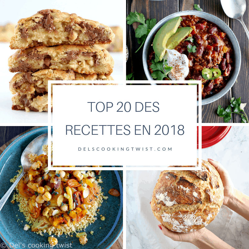 Top 20 de vos recettes préférées en 2018