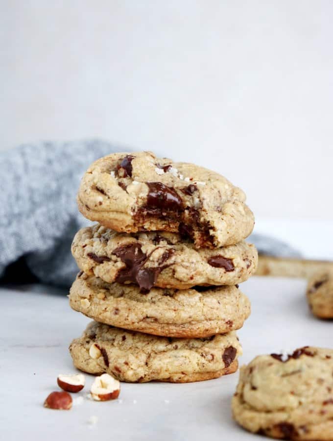 Hazelnut Chocolate Chunk Cookies