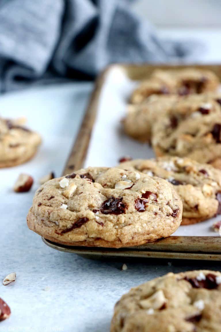 Hazelnut Chocolate Chunk Cookies Del's cooking twist
