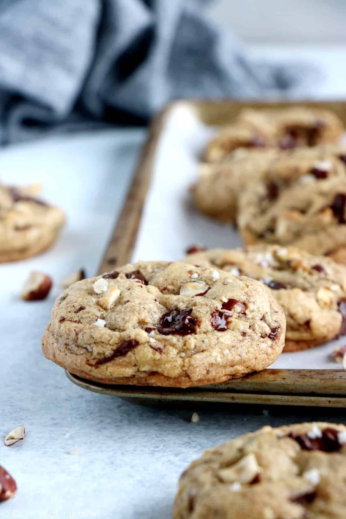 Cookies aux noisettes et pépites de chocolat