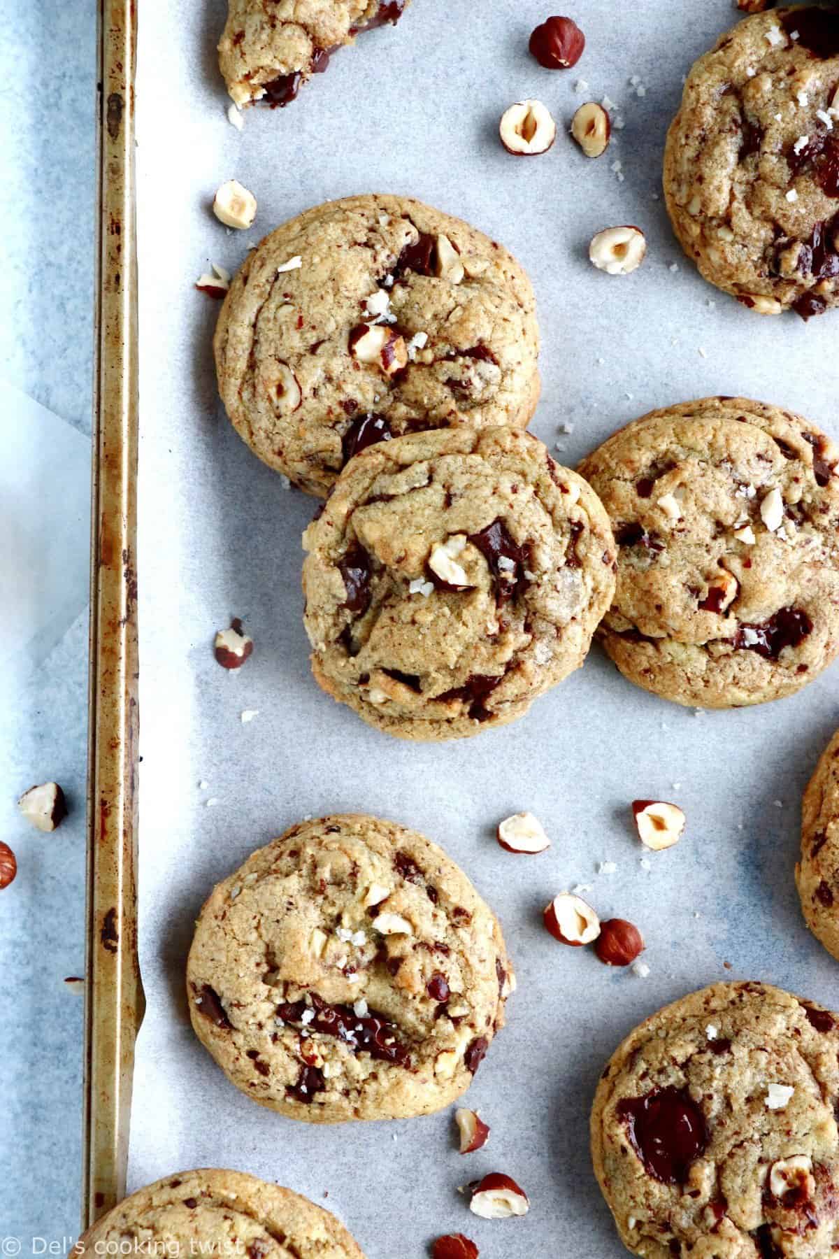 Hazelnut Chocolate Chunk Cookies