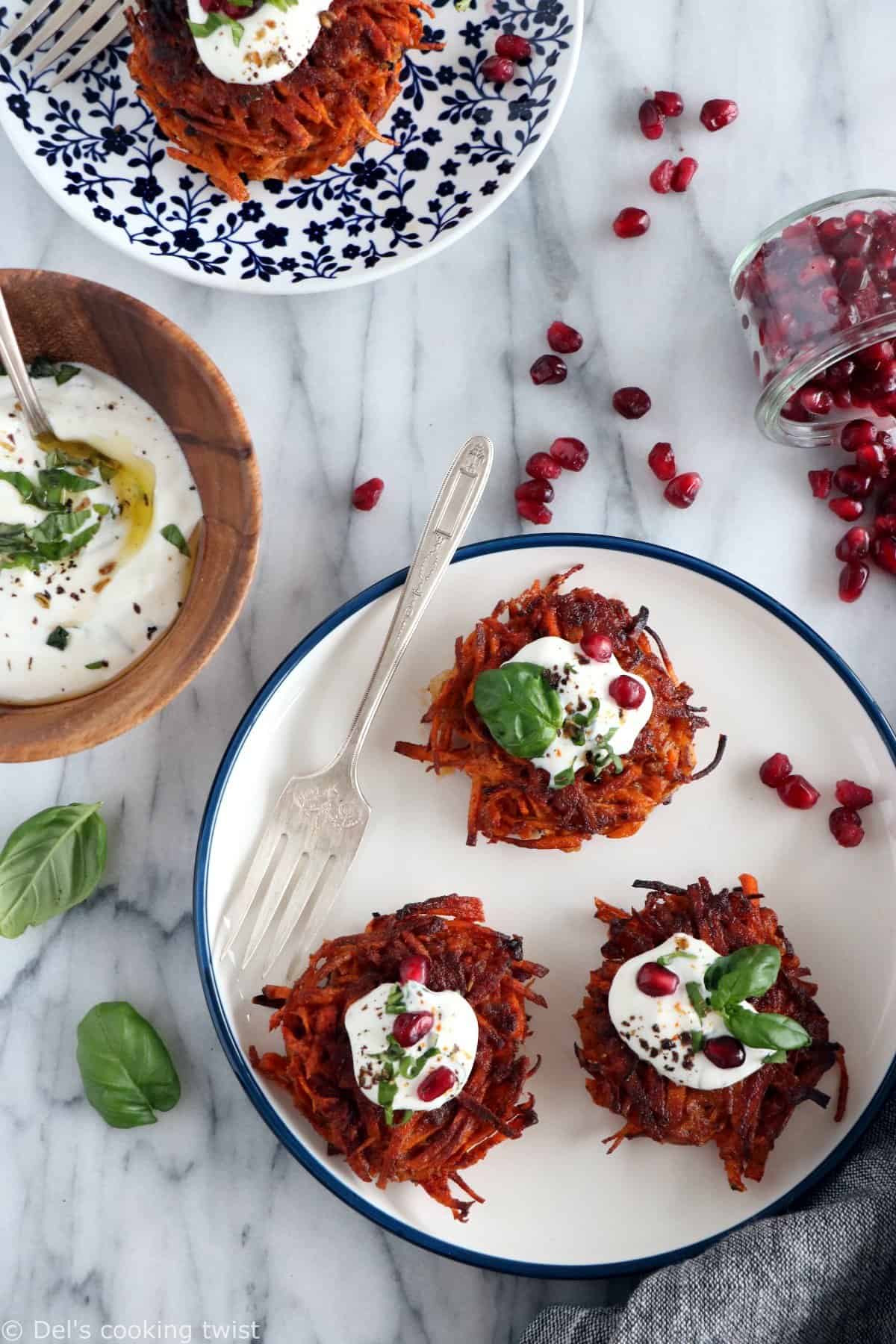 Röstis de patates douces épicés