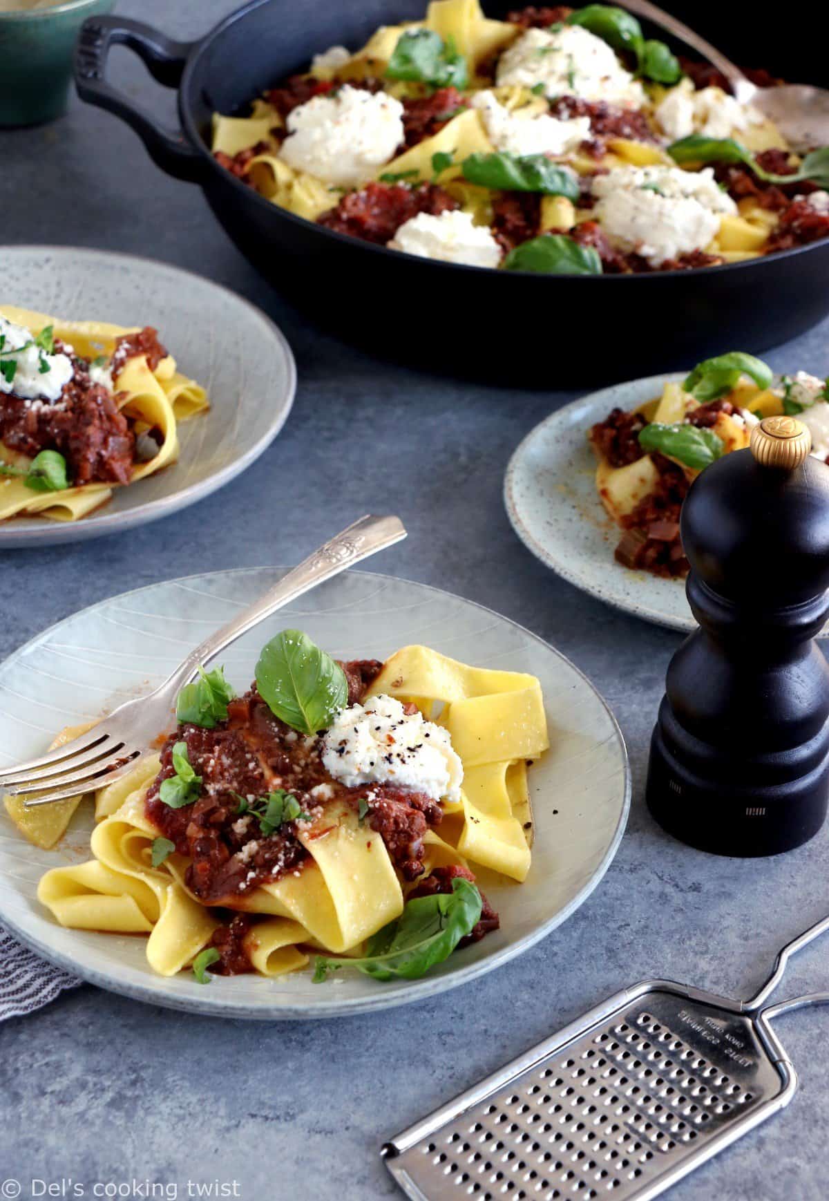 Vegan Lentil-Walnut Bolognese