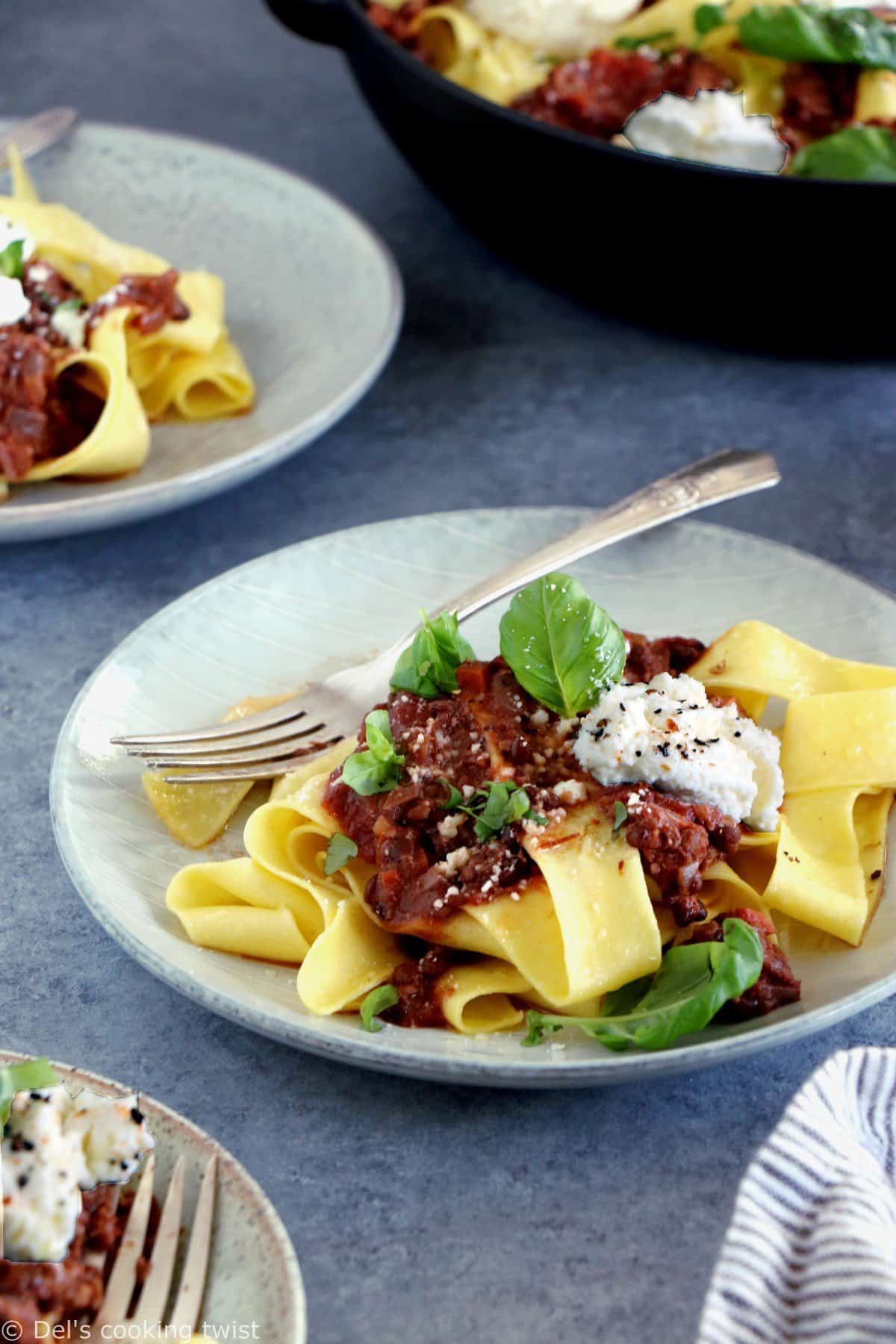 Vegan Lentil-Walnut Bolognese