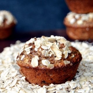 Healthy Banana Oatmeal Muffins