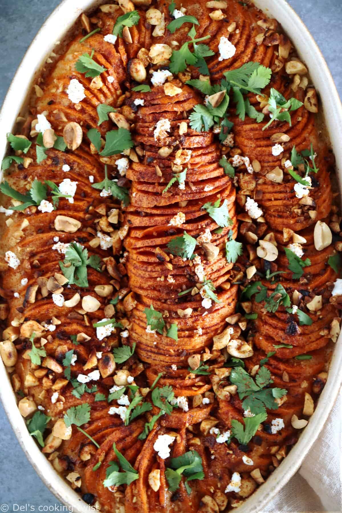 Spicy Sweet Potato and Peanut Butter Gratin