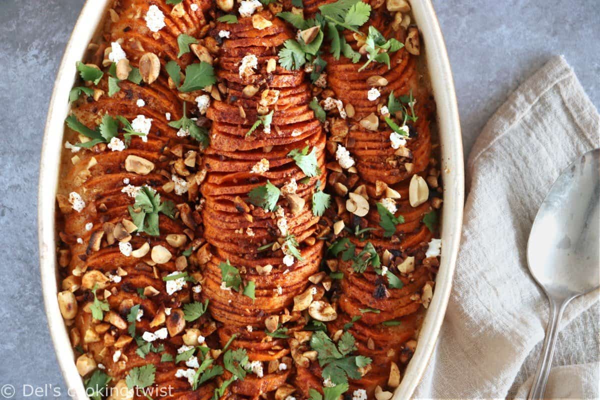 Spicy Sweet Potato and Peanut Butter Gratin