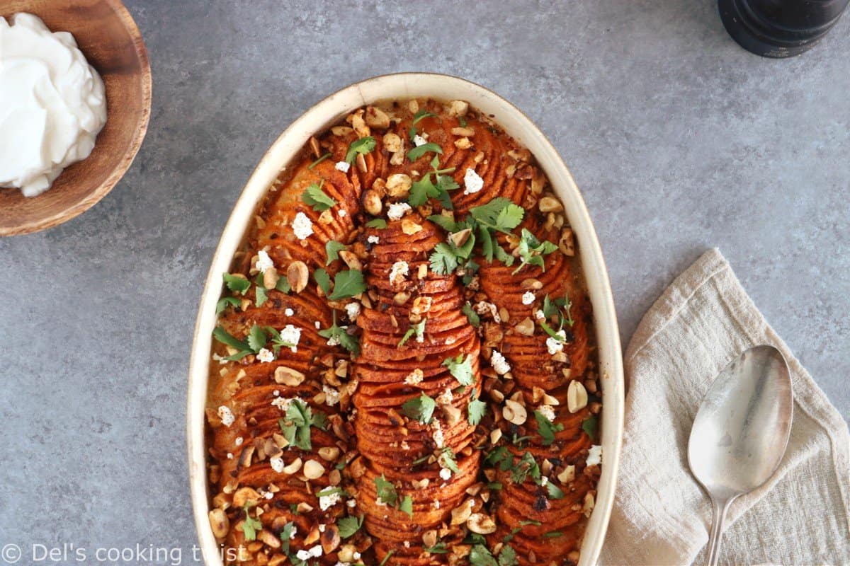 Spicy Sweet Potato and Peanut Butter Gratin