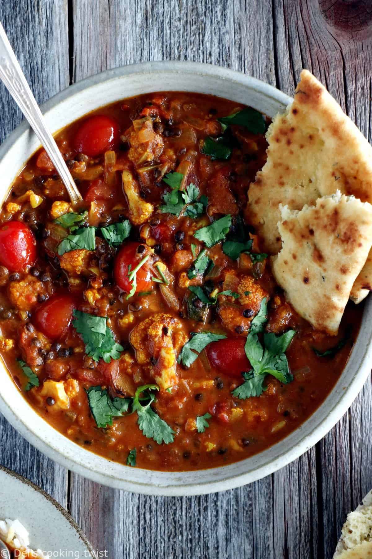 Comforting Cauliflower Lentil Curry