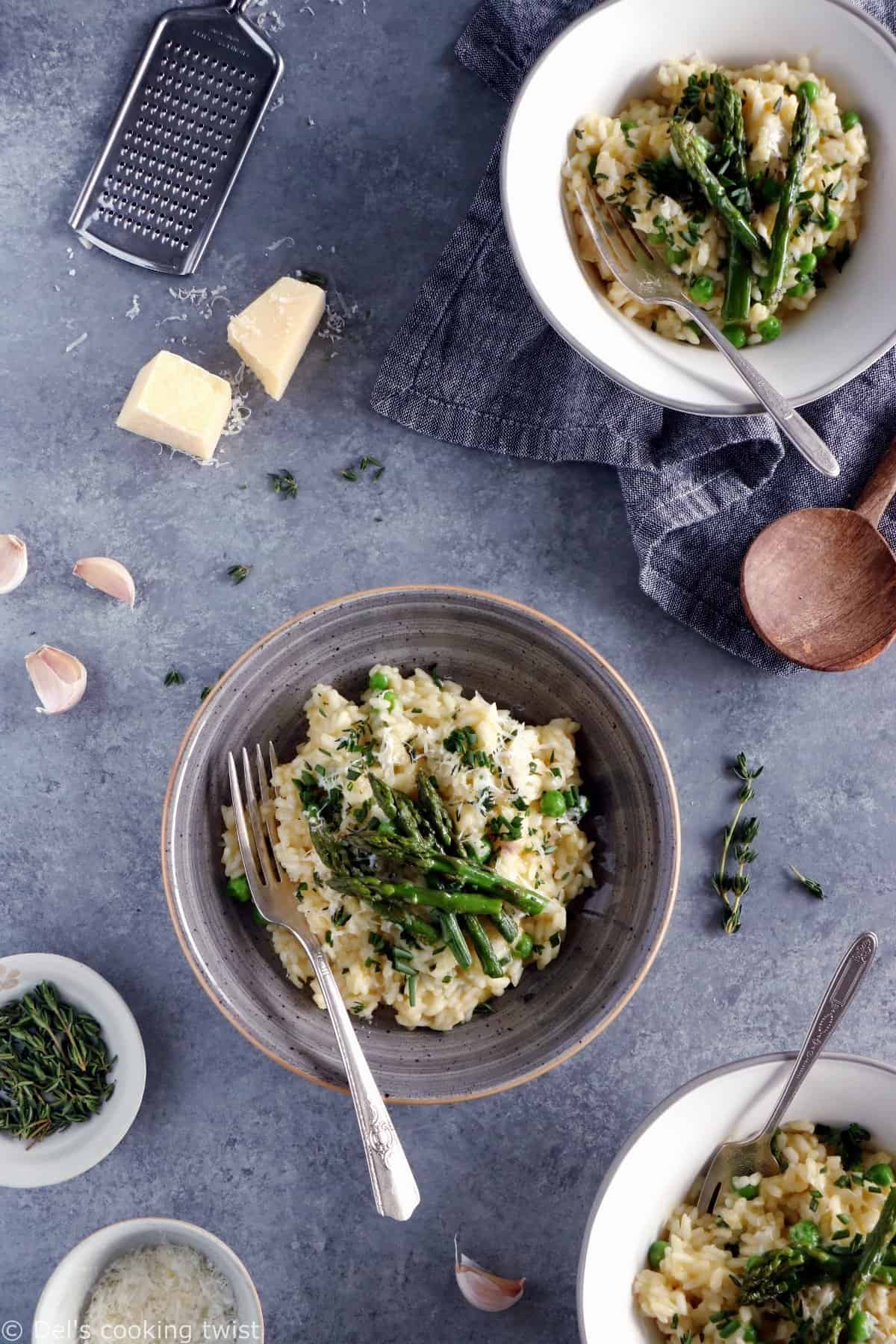 Risotto printanier aux asperges