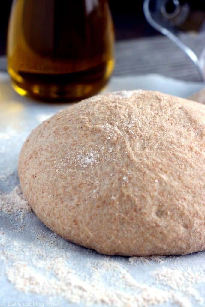 100 Whole Wheat Pizza Dough Del's cooking twist