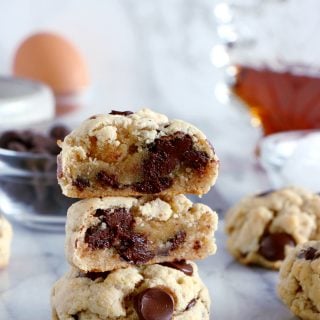 Skinny Coconut Oil Chocolate Chip Cookies