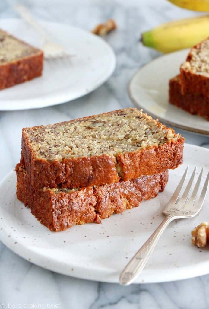 Banana bread ultra moelleux