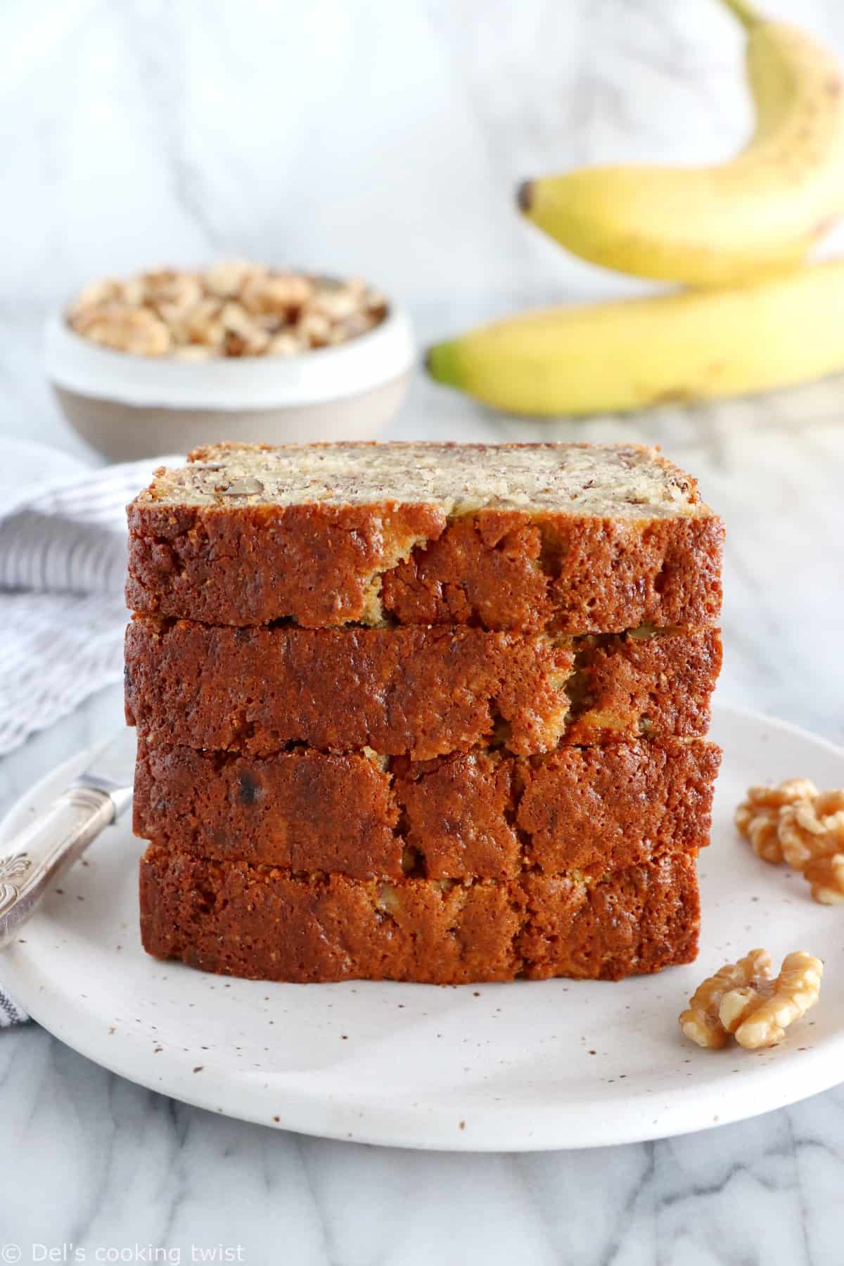 Banana bread ultra moelleux