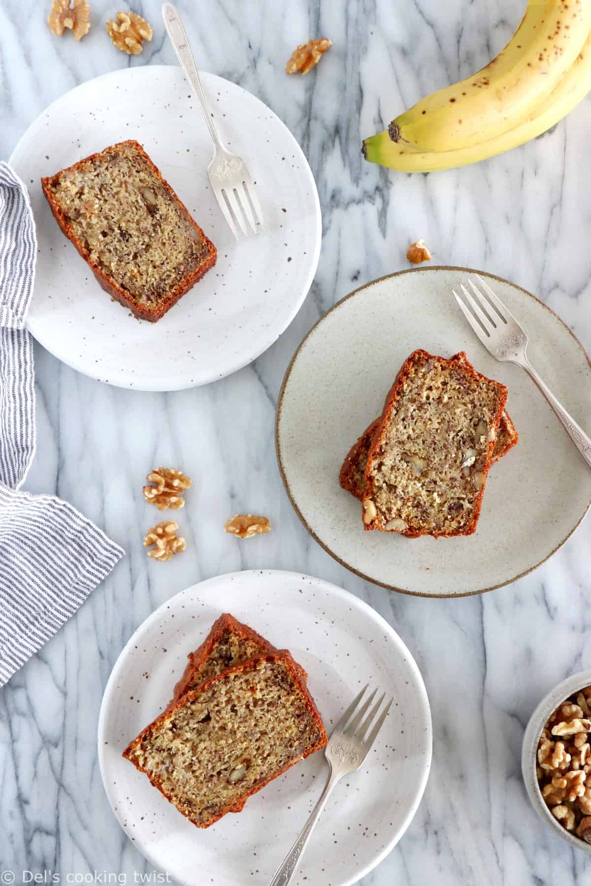 Banana bread ultra moelleux