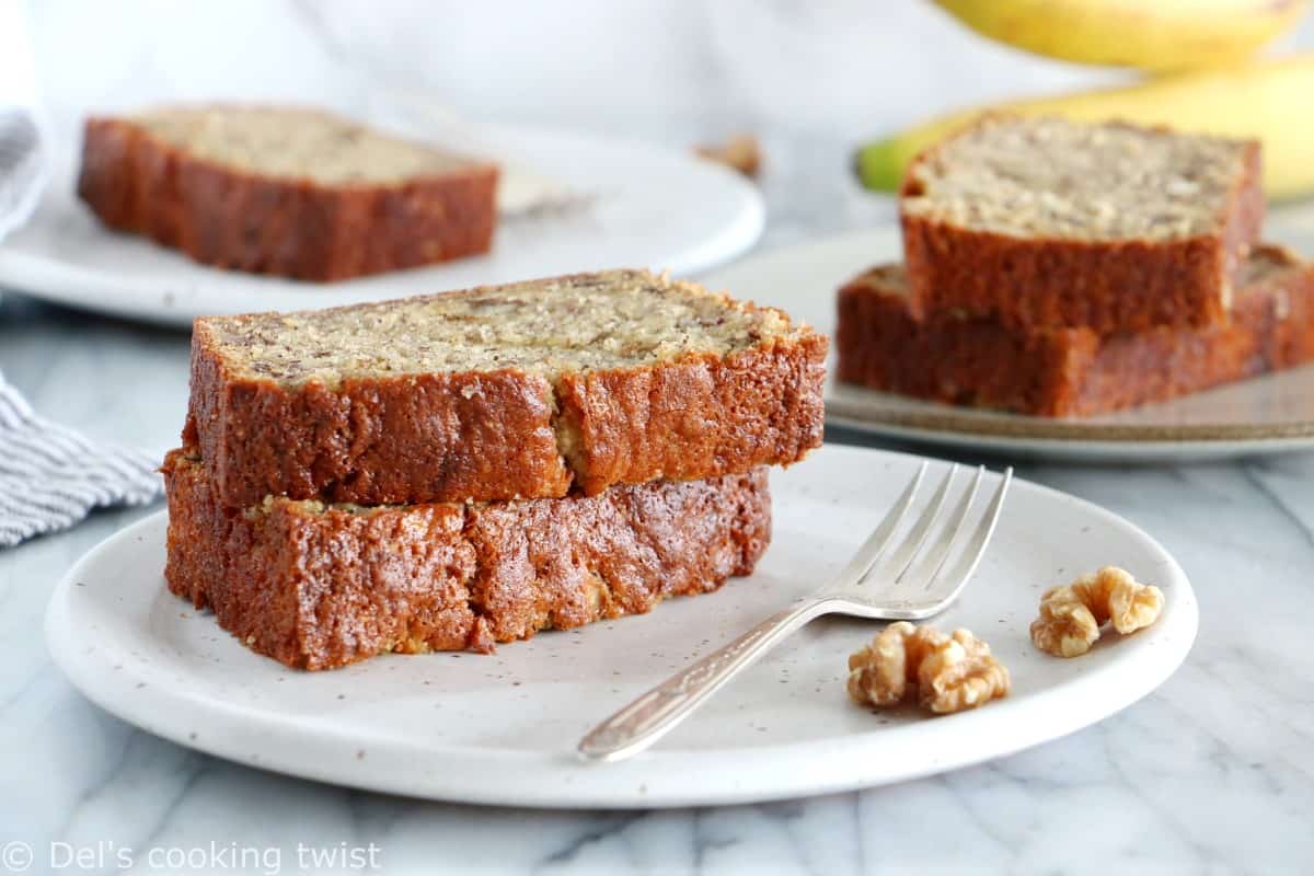 Banana bread ultra moelleux