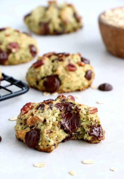 Cookies façon zucchini bread aux pépites de chocolat