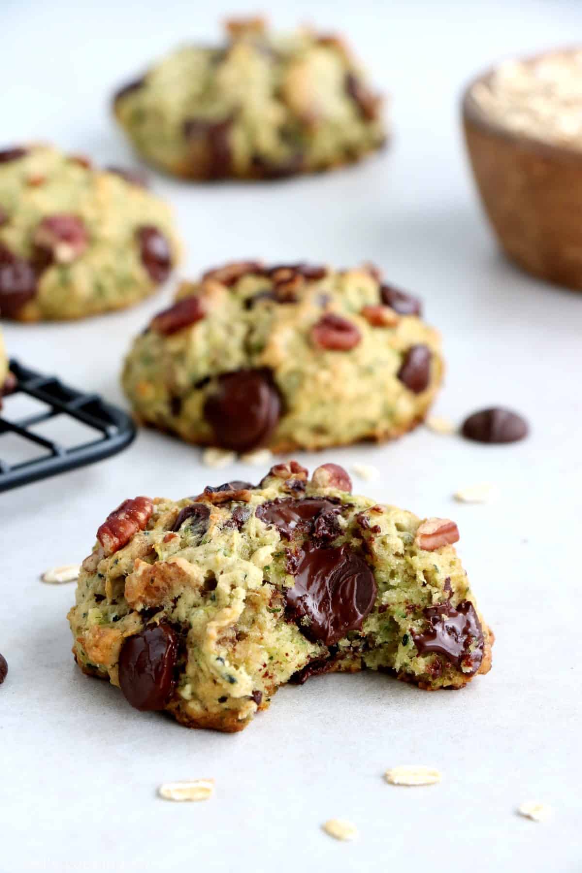 Cookies façon zucchini bread aux pépites de chocolat