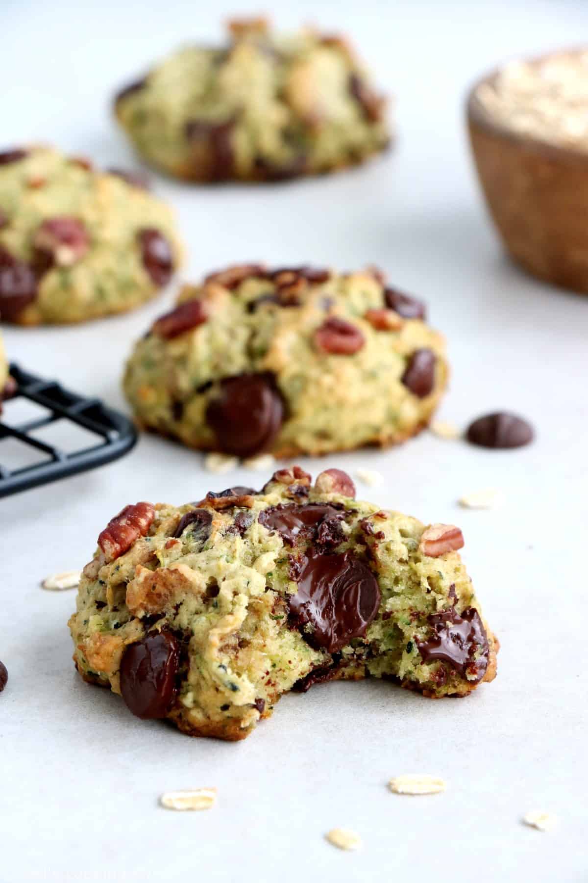 Zucchini Chocolate Chip Cookies