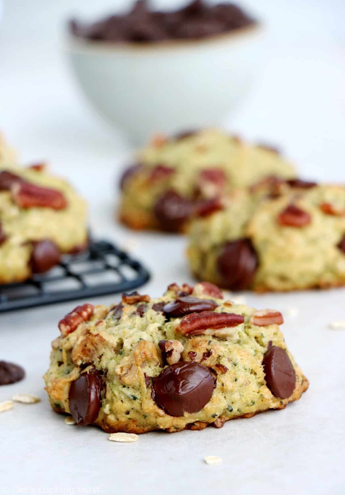 Zucchini Chocolate Chip Cookies