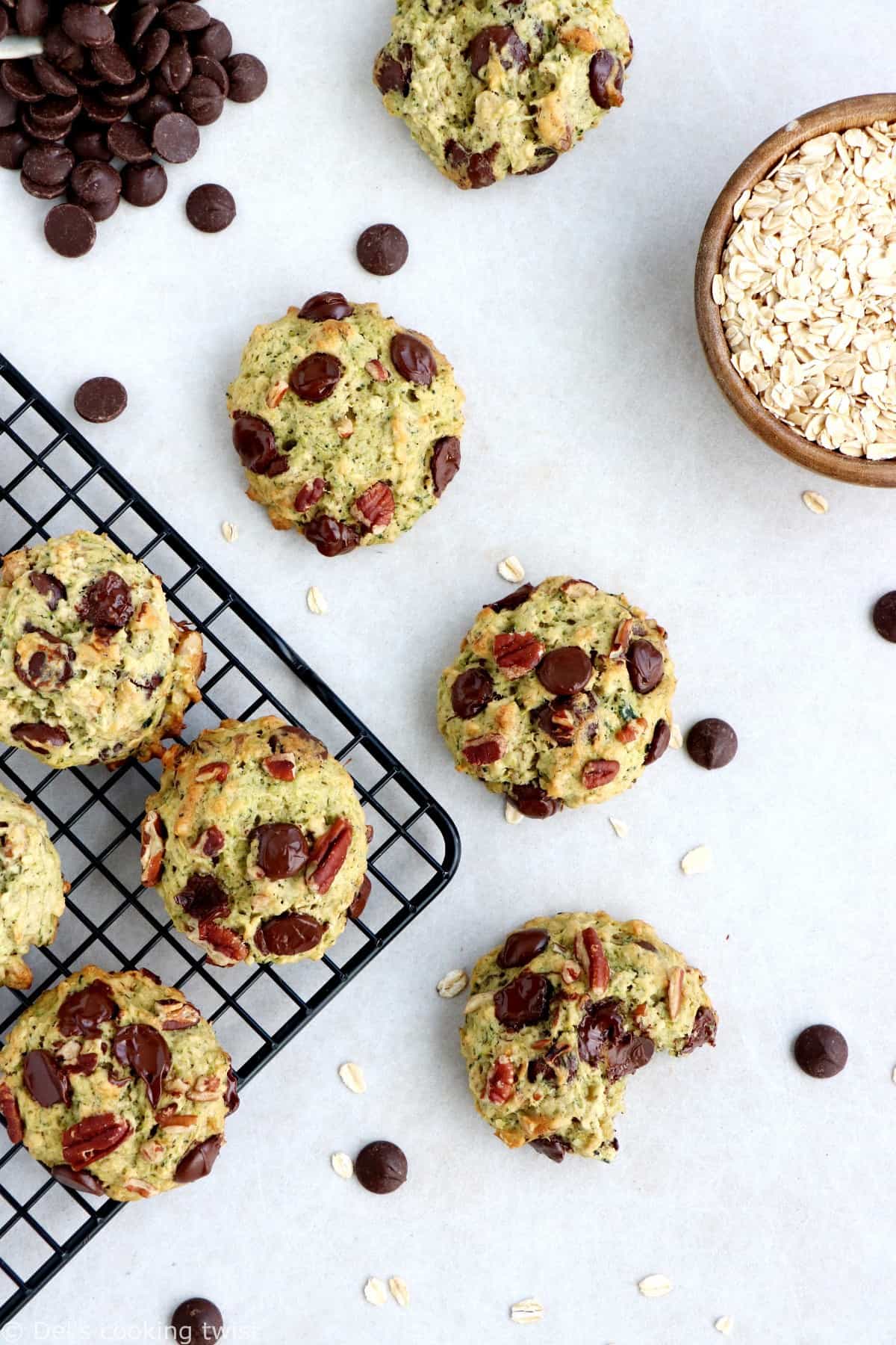 Zucchini Chocolate Chip Cookies