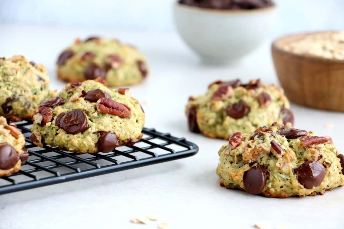 Cookies façon zucchini bread aux pépites de chocolat